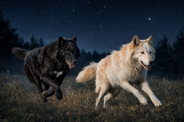 La rincorsa nella notte sotto le stelle